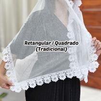 Véu Ccb Congregação Cristã Renda Guipir Floral Adulto (Nayara)