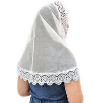 Véu Ccb Congregação Cristã Renda Guipir Floral Média Adulto (mod. Aurora)