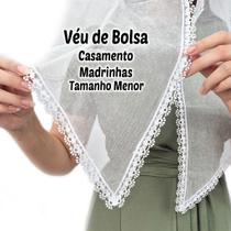 Véu Ccb De Bolsa Casamento Madrinhas Redondo De Bico (modelo Beth)