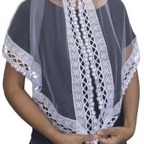 Véu ccb francês/transparente livia congregação cristã no brasil