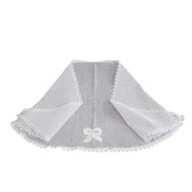 Véu Ccb infantil Bebê com aplicação de laço com strass