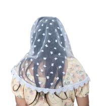 Véu CCB Infantil Tule Poá Borboleta