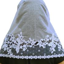 Véu ccb jasmim com aplicação poá - congregação cristã no brasil