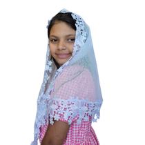 Véu CCB Juvenil Luxo Renda Larga