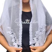 Véu ccb maria com aplicação - congregação cristã no brasil