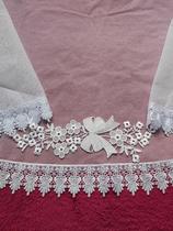 VÉU CCB renda coração - Quadrado ou Redondo -