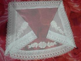 VÉU CCB renda larga nota musical alta qualidade - Quadrado ou Redondo -