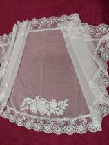 VÉU CCB renda larga - Quadrado ou Redondo -