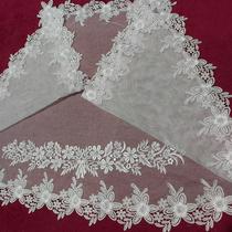 VÉU CCB renda larga - Quadrado ou Redondo -