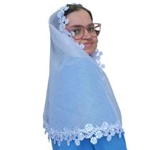 Véu Ccb Renda Média Redondo ou Retangular Adulto