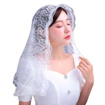 Véu Congregação Ccb Ou Católica Renda Bordado Preto