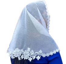Véu de Bico Adulto Ccb Renda Media- maria