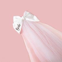 Véu de Cabelo com Pérolas Brancas - Ideal para Chá de Panela, Despedida de Solteira e Festas