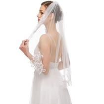 Véu de Casamento de Noiva Com Pente Acessórios Cabelo 150cm X 90cm