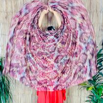 Véu de Chiffon Estampado Dança do Ventre - VEU-CHI-23 Véu de Chiffon Estampado Dança do Ventre - VEU-CHI-23