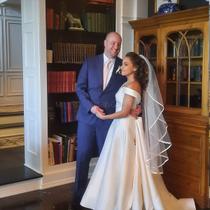 Véu de Noiva 1,4 Metros Curto Cetim Noiva Pente Mantilhav110 Véu de Noiva 1,4 Metros Curto Cetim Noiva Pente Mantilhav110