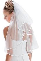 Véu De Noiva Casamento Simples Curto 75cm Barato Duplo Pente Véu De Noiva Casamento Simples Curto 75cm Barato Duplo Pente