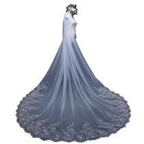Véu De Noiva Longo Casamento Mantilha Vestido Noiva 3 Mt Véu De Noiva Longo Casamento Mantilha Vestido Noiva 3 Mt