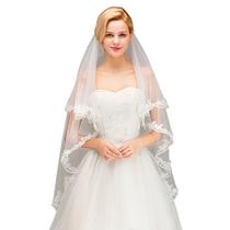 Véu De Noiva Tule Bordado Casamento Longo 150 Cm Pente - Véu De Noiva Tule Bordado Casamento Longo 150 Cm Pente -