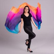 Véu Seda Pura Colorido Dança Do Ventre Veu-sedaa-2