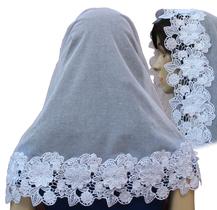 Véus Ccb 3d Flores Renda Larga 9 Cm - Envio Imediato!