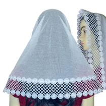 Véus Ccb Renda Larga Redondo Ou Quadrado - !