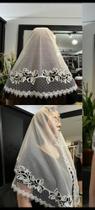 Veus Ccb Rendas Flor Aplicação e Organza Redondo Veus Ccb Rendas Flor Aplicação e Organza Redondo