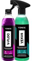 Vexus limpador desengraxante + shampoo v-floc 500ml vonixx