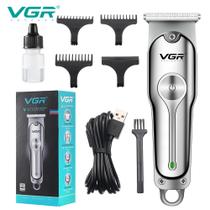 VGR Metal elétrico push-tesoura cortador de cabelo elétrico
