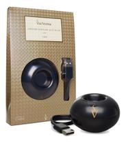 Via Aroma Aromatizador Difusor Elétrico Usb Porcelana Preto Para Essencias