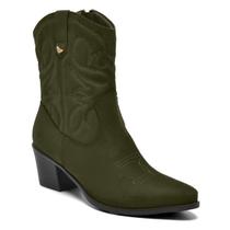 Via Marte Bota Feminina 090-015-01 Militar - MILITAR
