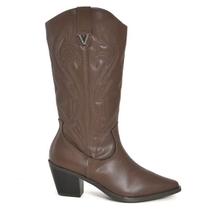Via Marte Bota Feminina 257-009-01 Dark Brown - DARK BROWN Via Marte Bota Feminina 257-009-01 Dark Brown - DARK BROWN