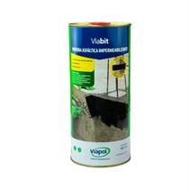 Viabit 1l Pintura Asfaltica Impermeabilizante Metal Madeira