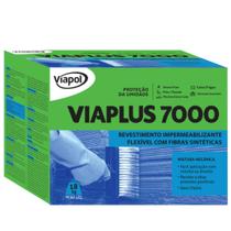 Viaplus 7000 com Fibras 18kg Viapol Impermeabilizante Flexível para Lajes e Áreas Úmidas Viaplus 7000 com Fibras 18kg Viapol Impermeabilizante Flexível para Lajes e Áreas Úmidas