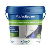 Viaplus Reparo Rodapé Argamassa Impermeabiliza 4kg - Kit 2 Viaplus Reparo Rodapé Argamassa Impermeabiliza 4kg - Kit 2