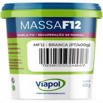 Viapol Massa F12 Madeira 400Gr Branca Viapol Massa F12 Madeira 400Gr Branca