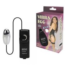 Vibra Egg - Bullet Cromado com Controle Remoto com Fio - Baile