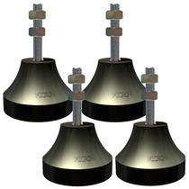 Vibra-Stop MICRO III Antivibratório 100 KG / 400 KG Rosca 3/8 POL MIC338 Kit 4 Peças VIBRA-STOP