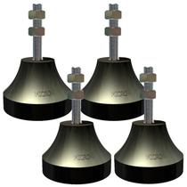 Vibra-Stop MICRO III Antivibratório 100 KG / 400 KG Rosca 3/8 POL MIC338 Kit 4 Peças VIBRA-STOP
