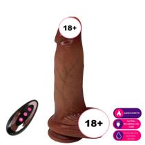 Vibrador 24,5x8,0cm Recarregável: Vários Modos de Vibração, Movimento Vai e Vem e Controle Sem Fio