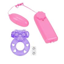 Vibrador bullet + anel peniano kit