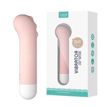 Vibrador Bullet Mini Dino 10 Intensidades 10cm x 2cm Rosa Recarregável Pequeno e Discreto - LILO