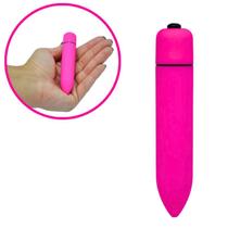 Vibrador Bullet Power Cápsula Vibratória Aveludada Pink Vibrador Bullet Power Cápsula Vibratória Aveludada Pink
