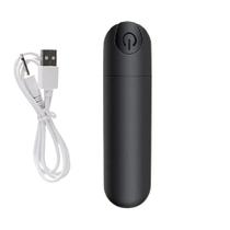 Vibrador Bullet RECARREGÁVEL Massageador Discreto USB 10 Modos de Vibração Aveludado - SEXSHOP MEDDUS