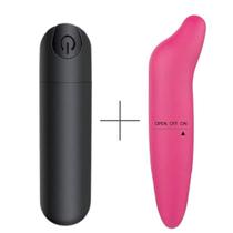 Vibrador Bullet Recarregável + Ponto g - Usb - 10 Modos de Vibração Aveludado Massageador de Clítori