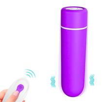 Vibrador Bullet Recarregável Ultra Forte com Controle Remoto Seed SHande Roxo