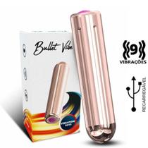 Vibrador Bullet Vibe Recarregável com 9 Modos de Vibração Vibrador Bullet Vibe Recarregável com 9 Modos de Vibração