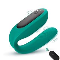 Vibrador Casal Baud Massageador com 9 Modos de Vibração SHande Verde Vibrador Casal Baud Massageador com 9 Modos de Vibração SHande Verde