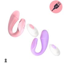 Vibrador Casal Ponto G com Controle Remoto Potente Recarregavel USB