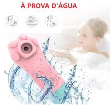 Vibrador Clitoriano Estimulador Sucção Clitóris Mama Pulsador Patinha Gatinho - Amaris